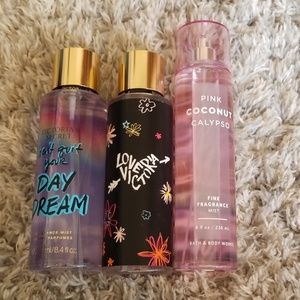 Victoria secret and bath and body works perfumes